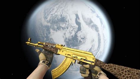 Csgo AK47 gold arabesque, Video Gaming, Gaming Accessories, In-Game Products on Carousell