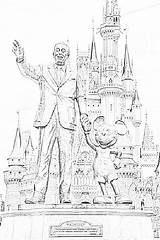 Disney Magic Kingdom Coloring Pages Sketch Page sketch template