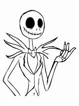 Jack Skellington Character Coloring Pages sketch template