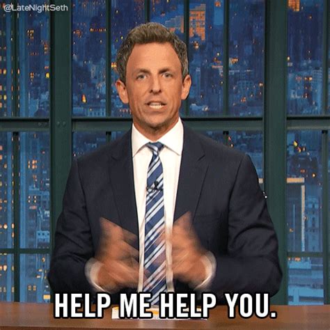 Seth Meyers Help GIF by Late Night with Seth Meyers - Find & Share on GIPHY