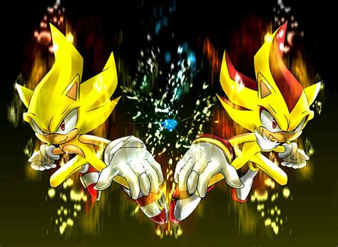 Hypersonic vs Super Shadow | Imagen: Super Sonic y Super Shadow - Juegos de Sonic Gratis Online ...