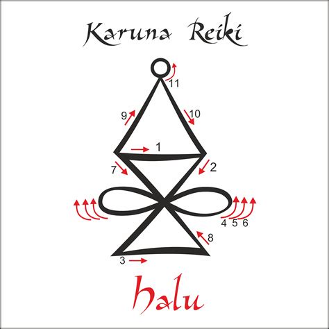Karuna Reiki. Energy healing. Alternative medicine. Halu Symbol. Spiritual practice. Esoteric ...
