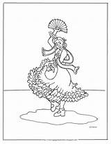 Flamenco Dancer Coloring Page At GetColoringscom  Free Printable sketch template