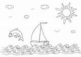 Sailboat Coloring Pages  Free Printable For Kids sketch template