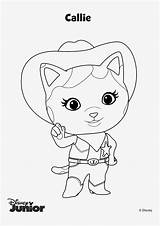 Sheriff Callie Coloring Page Pages sketch template