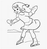 Girl Ice Skating Coloring Page sketch template