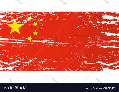 China flag Royalty Free Vector Image - VectorStock