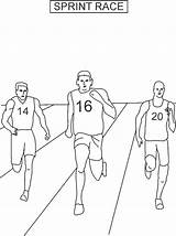Sprint Coloring Printable Wingless Template Templates Sketch Page sketch template