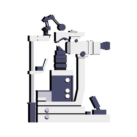 Premium Vector | A drawing of a microscope with a white background and ...