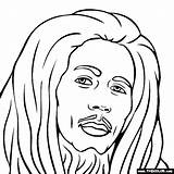 Bob Marley Coloring Page  sketch template