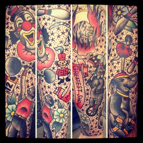 circus tattoo | Tumblr | Tattoos, Circus tattoo, Left arm tattoos