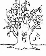 Coloring Pages Fall Tree sketch template
