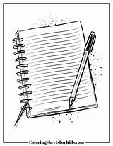 Notebook Coloring Pages Free PDF Downloads  Sheets For Kids sketch template