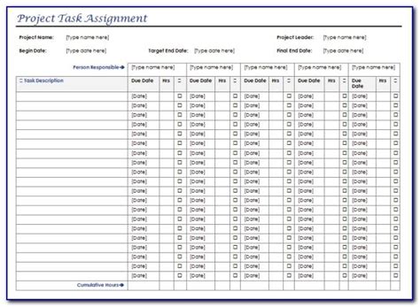 Excel Task Tracker Template Task List Templates