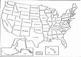 Simple USA Map coloring page  ColouringPages sketch template