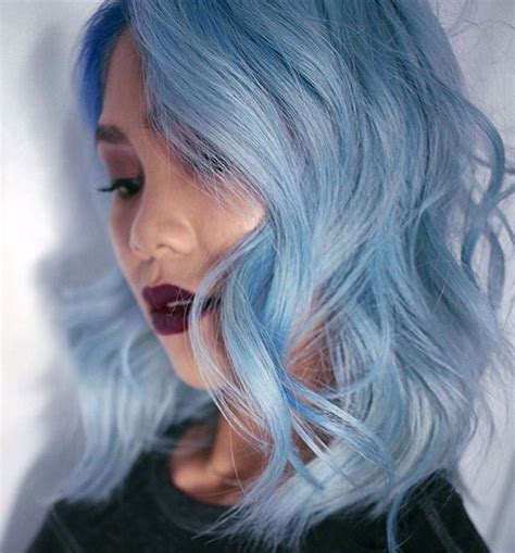 Pastel Blue Color Conditioner System for Light Blue Hair Color | Baby blue hair, Light blue hair ...