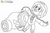 Bonnie Brawl Stars Coloring Pages sketch template
