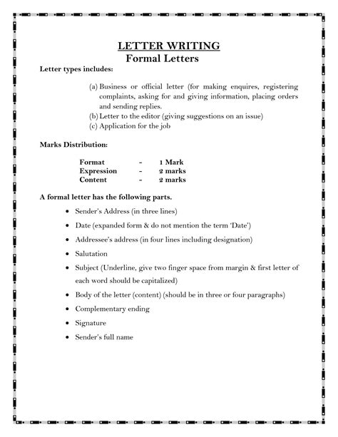 SOLUTION: Letter writing format and sample 1 - Studypool