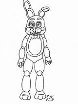 Five Nights At Freddys2 toy bonnie By Titygore On DeviantArt Minion  sketch template