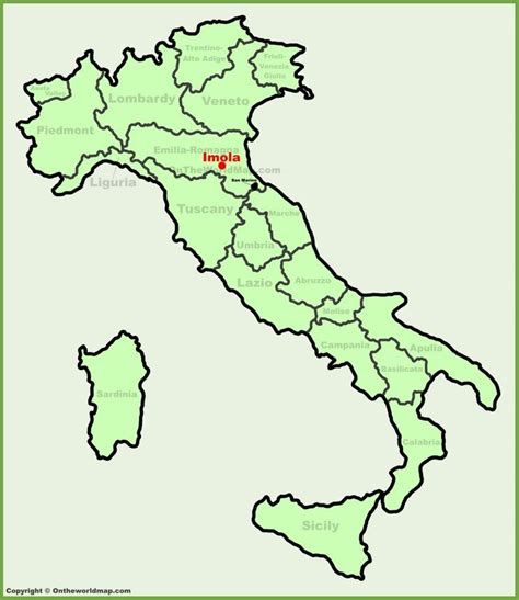 Imola location on the Italy map | Italy map, Rome location, Rome map