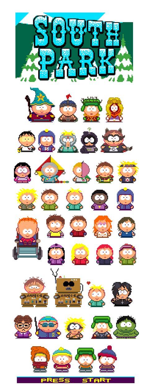 Recap of ALL the south park characters that i Pixelated.... : r/southpark