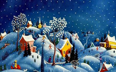 Christmas Village Wallpapers - Wallpaper Cave