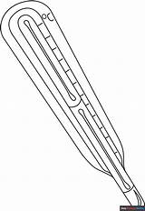 Thermometer Coloring Page  Easy Drawing Guides sketch template