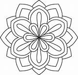 Mandala Art Coloring Pages Easy sketch template