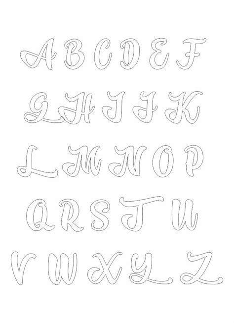 Alphabet Stencil Letters Template - 13 Free PDF Printables | Printablee