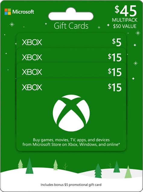 $50 Microsoft Xbox Gift Card for $45 at BestBuy.com