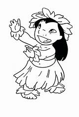 Hula Dancer Coloring Page At GetColoringscom  Free Printable sketch template