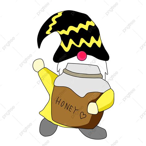 Bumble Bee Gnome Honey, Bumble Bee Gnome, Honey, Funny PNG Transparent Clipart Image and PSD ...