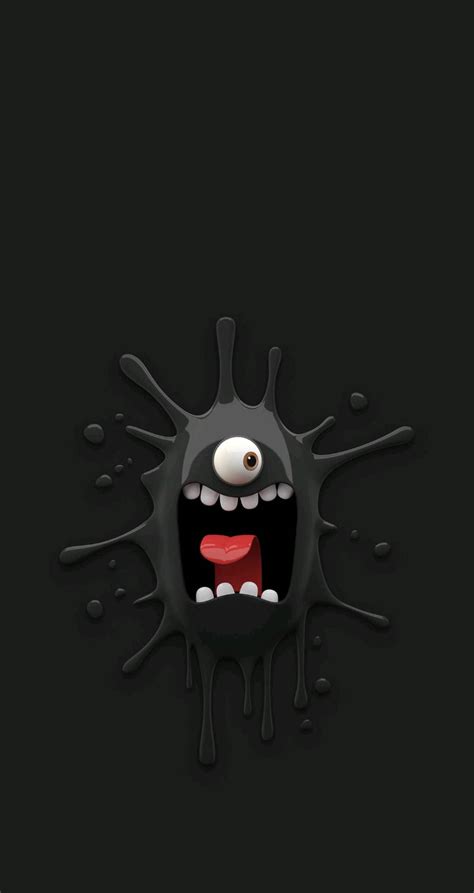 Download Black Emoji Splat Wallpaper | Wallpapers.com