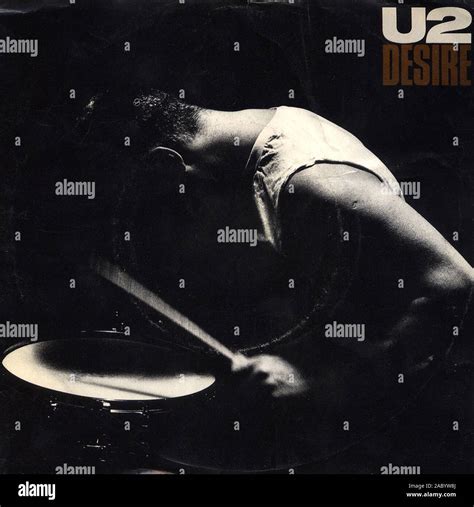 U2 - Desire - Vintage vinyl album cover Stock Photo - Alamy