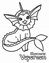 Vaporeon Coloring Pages sketch template