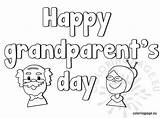 Happy grandparents Day coloring Page  Coloring sketch template