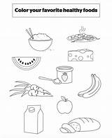 Healthy Food Coloring Pages For Preschool sketch template