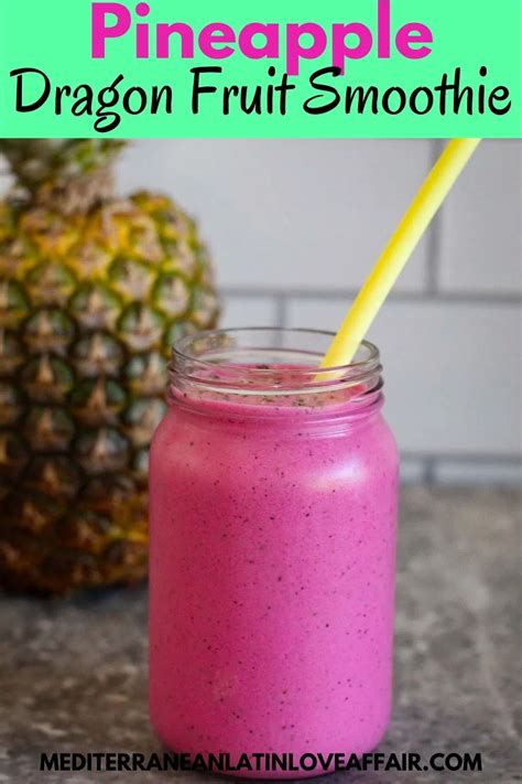 Dragon Fruit Smoothie Healthy, Frozen Fruit Smoothie Recipes, Dragon Fruit Juice, Protein Fruit ...