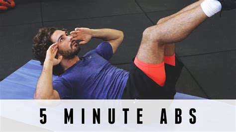 5 Minute Abs | The Body Coach - YouTube