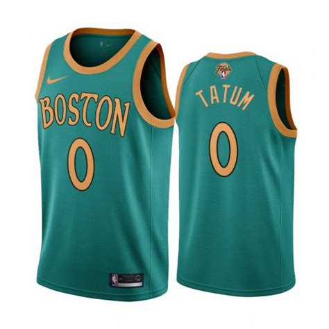 Nike Boston Celtics 0 Jayson Tatum Green 2022 NBA Finals City Edition Jersey Mens - Wholesale ...