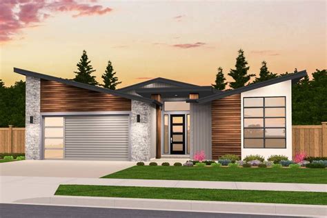 Exclusive One Story Modern House Plan with Open Layout - 85234MS ...