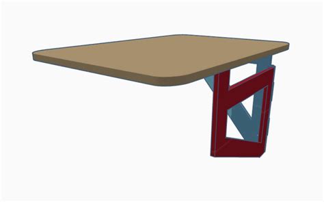 INIMI TABLE - foldable wall table- mesa plegable de pared por Xin Xan ...