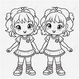 Twins 2 Coloring Page Coloringcrewcom Sketch sketch template