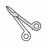 Forceps Medical Color Icon Vector Illustration Stock  sketch template