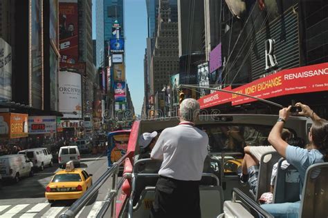 Sightseeing Tour Bus New York USA Editorial Photography - Image of ...