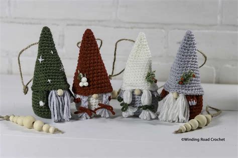 Crochet Gnome Ornament: A Simple Charming Pattern - Winding Road Crochet