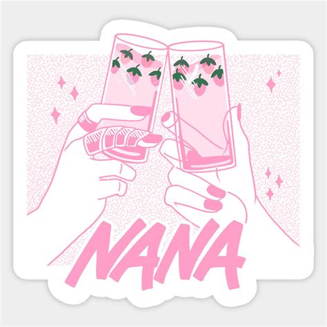 NANA Strawberry Glasses by moonbeansandrice | Nana, Sticker design ...