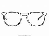 Sunglasses Coloring Page sketch template