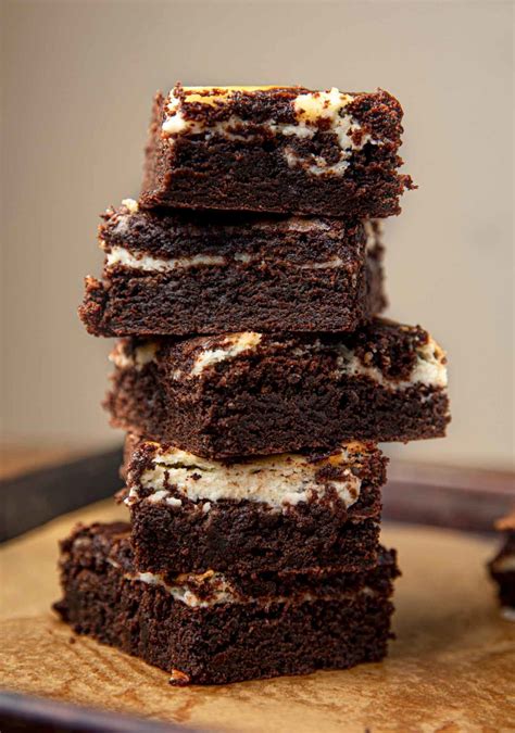 Crazy Delicious Cream Cheese Brownies (super easy!) - Dinner, then Dessert