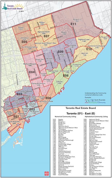 Toronto MLS District Codes - Map - HireConrad.com